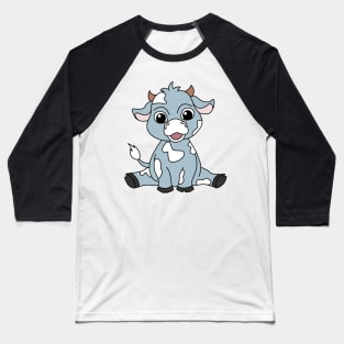 Blue cow Baseball T-Shirt